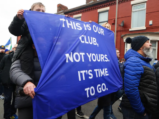 Protesty na Twitteru a Instagramu Fanoušci Evertonu v boji za změnu